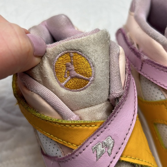 Nike Air Jordan •10C• Retro TD TODDLERS 'Light Arctic Pink Easy On CN8093-816 - Picture 4 of 10